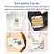 2-1/2" x 2-1/2" Square Rounded Corners, Matte Ivory Business Cards